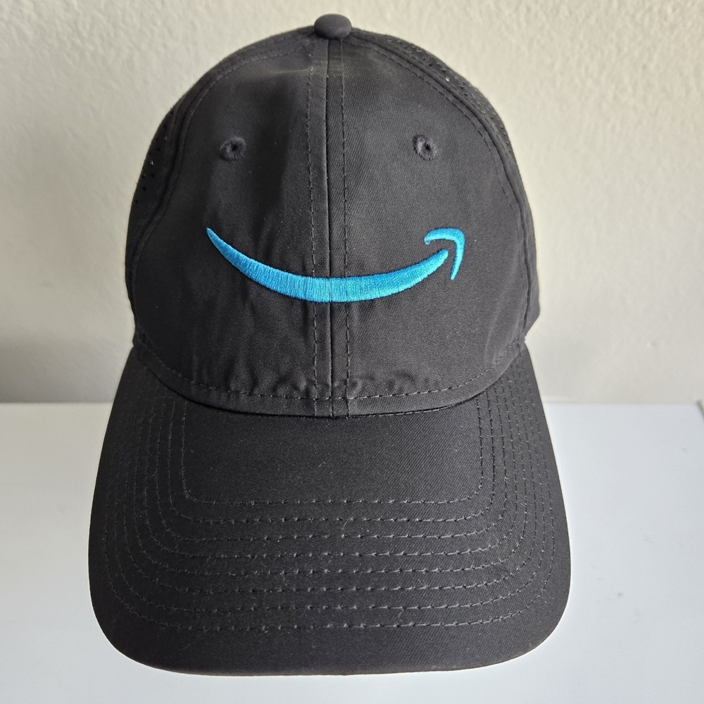 New Era 9Forty Amazon Hat Cap Black Strapback Baseball Embroidered Logo
